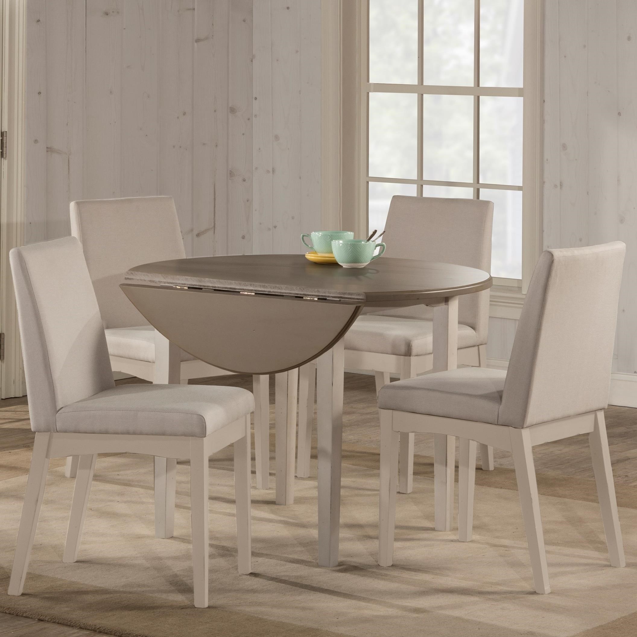 Hillsdale Clarion 4542DTB5C3 5Piece Dining Set with Drop Leaf Table